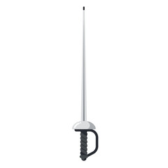 Vector Illustration of a Steel Fencing Sword Epee.