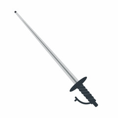 Realistic Metallic Foil Fencing Sword Weapon Fighting Battle Equipment