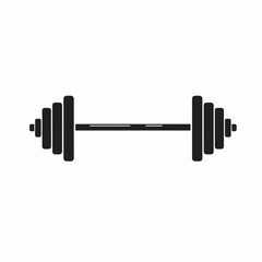 Minimalist Flat Design Dumbbell Exercise Gym Equipment Fitness Training Illustration