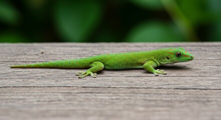 Fototapeta premium Close-up of gecko on wall, symbol of small reptiles and urban wildlife, perfect for nature, herpetology, and exotic animal themes.