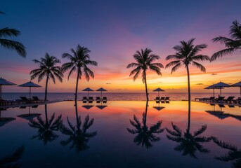 Obraz premium sunset on the beach
