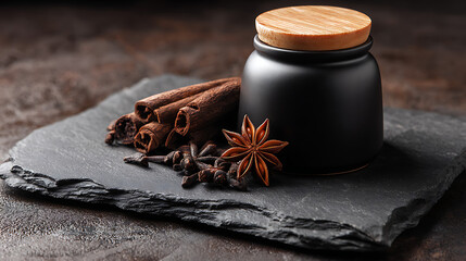 Close-up of a loosely folded knit white fabric, possibly a towel or blanket, tied with a simple rustic twine bow on a dark wooden surface.