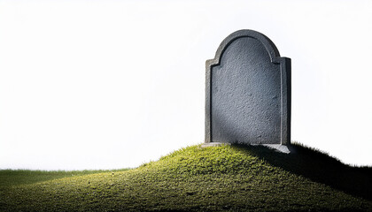 Blank Tombstone Isolated On Background Grave Burial Death Memorial Graveyard Blank Empty Mourning Cemetery Headstone Isolated Illustration