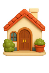 house on a white background