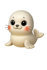 Cute little seal, children's comic book