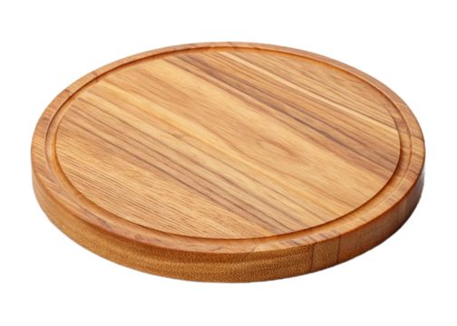 wooden podium isolated on white background