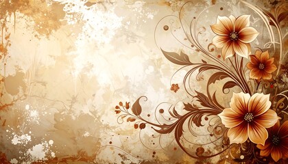 Vintage floral design