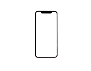 floating smartphone with blank isolated empty screen for mockup making, premium photo