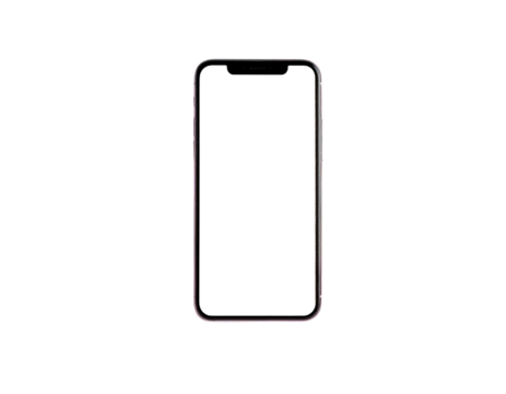 floating smartphone with blank isolated empty screen for mockup making, premium photo