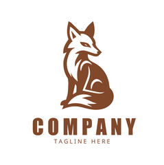 Fox logo template design