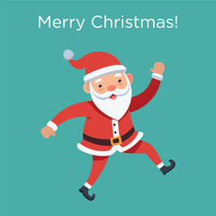 Merry Christmas card with Santa!