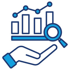 Analysis Blue Icon