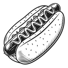 hot dog illustration