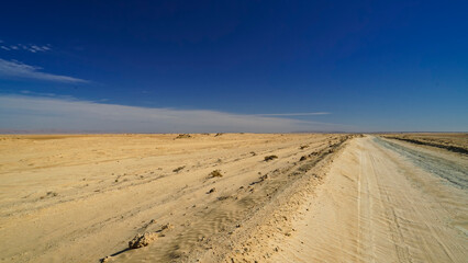 Il deserto del Sahara nella regione di Tezeur, area di Ong Jmal. Tunisia, Nord Africa