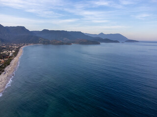 Beautiful seaside beach on the north coast of São Paulo