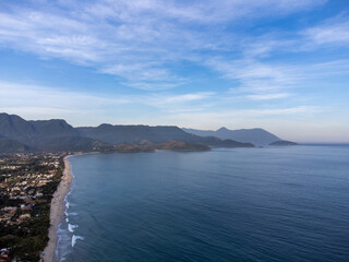 Obraz premium Beautiful seaside beach on the north coast of São Paulo