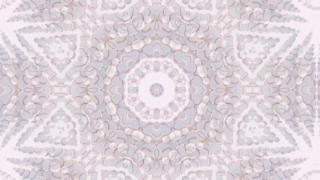 Dynamic Kaleidoscope Mandala Geometry: A Mesmerizing Abstract 3D Mosaic Featuring Ornamental Patterns and Captivating Symmetrical Backgrounds
