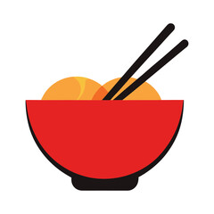 bowl with chopsticks