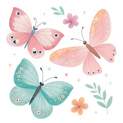 seamless pattern with butterfly