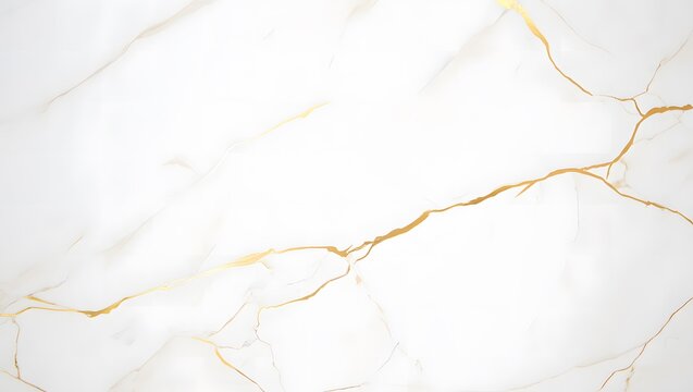 Elegant white marble texture with subtle gold veining