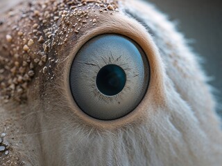 Macro Close-Up of Octopus Eye and Texture: Nature Photography of Unique Marine Animal in Underwater Biodiversity Ecosystem