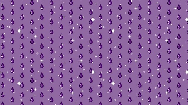 Pixel art drop pattern Looping animated background. 1080P (7)