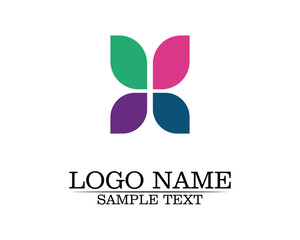 Tree leaf vector logo design, eco-friendly concept.