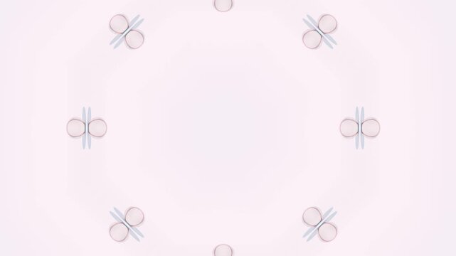 Ornamental 3D Mandala Kaleidoscope: A Captivating Abstract Mosaic with Hypnotic Symmetry and Vibrant Patterns for Marketing, Video Editing, and Creative Design
