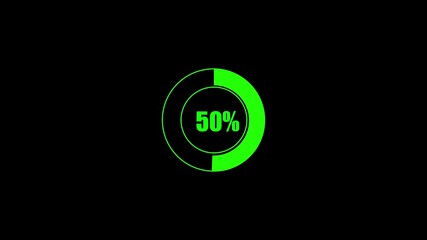 DIGITAL loading bar animation on black background. - Powered by Adobe