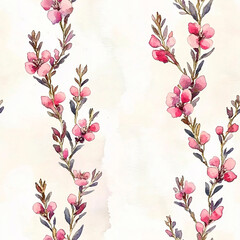 seamless floral background with flowers