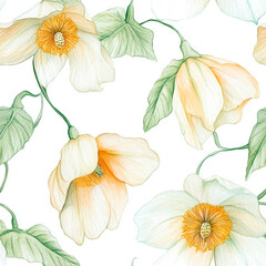 seamless background with flowers