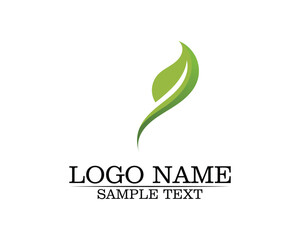 Fototapeta premium Tree leaf vector logo design, eco-friendly concept.