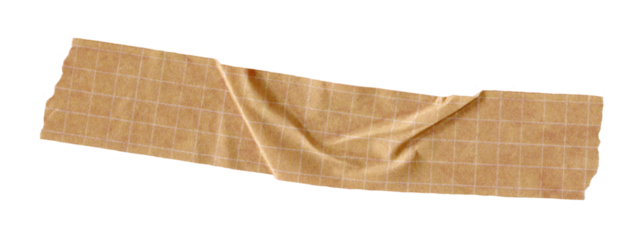 Washi Paper Tape Strip with Torn edges for planner. Paper of wrinkled texture craft and scrapbooking