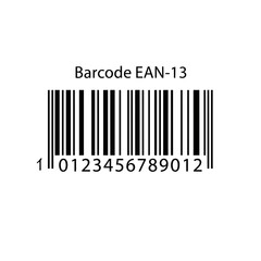 Barcode EAN-13 Icon – Product Identification Code Symbol for Retail, Inventory, and Scanning