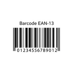 Barcode EAN-13 Icon – Product Identification Code Symbol for Retail, Inventory, and Scanning
