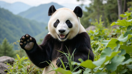 Fototapeta premium giant panda bear