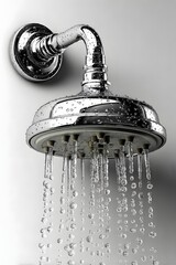 3D shower head isolated on white background