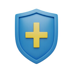 Obraz premium Health shield icon for video games