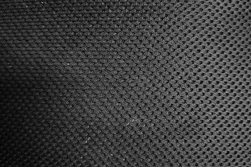 Obraz premium Black Textured Fabric Background – Dark Woven Material Pattern for Design and Wallpaper