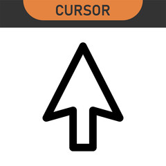 Computer mouse click cursor isolated on transparent. Cursors icons click set. Cursor set in hand, arrow and mouse forms, hand pointer