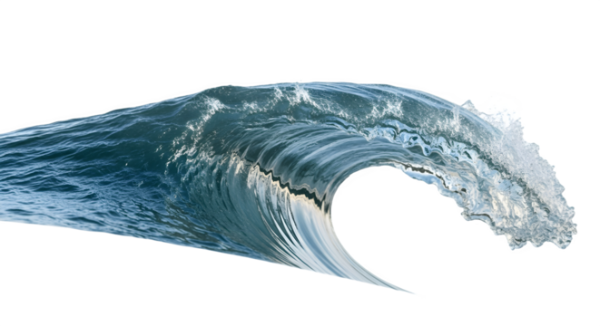 Ocean Wave Powerful Majestic Ocean Crest Water.