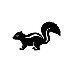 Obraz premium Vector skunk silhouette