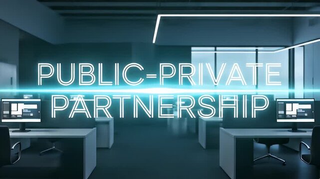 Public-Private Partnership Highlighted in Modern Office Environment