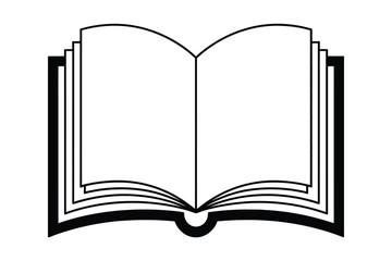 Open book illustration symbol