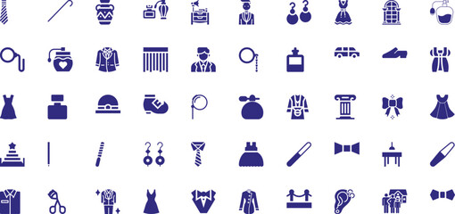 A Collection of Fashion and Accessory Icons