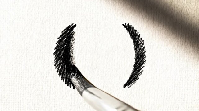 Hand-drawn parentheses on a textured paper background