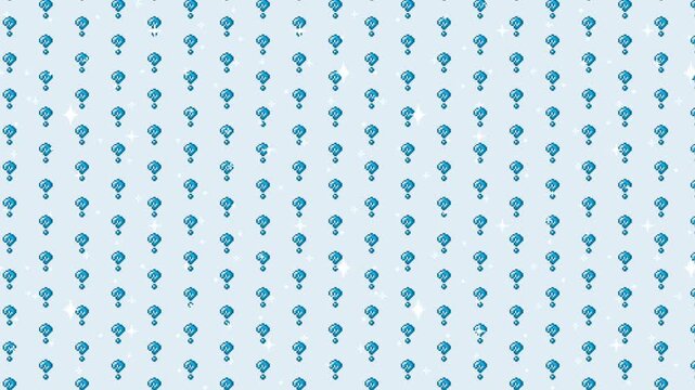 Pixel art question mark pattern Looping animated background. 1080P (2)