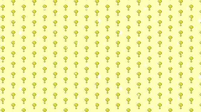 Pixel art question mark pattern Looping animated background. 1080P (3)