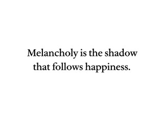 Obraz premium Inspirational quote typography reading We are only the shadows that follow happiness against a solid black background