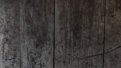 Dark brown vintage wooden surface texture with an aged, rough grunge pattern and dirty plank board backdrop.